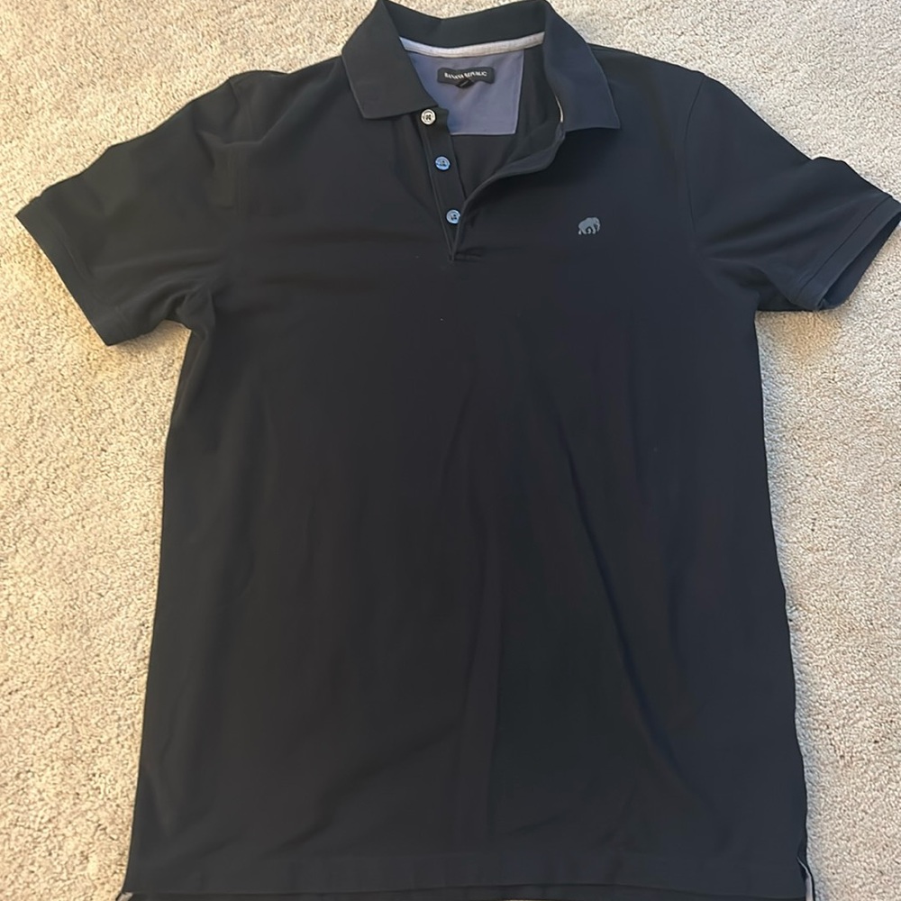 Black BR golf polo